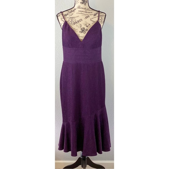 NWT Avery G Flounce Midi Dress - Picture 3 of 8